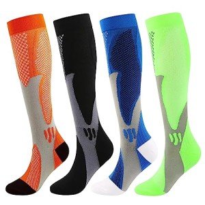 Colorful Kickticks Compression Socks for Sports