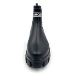 Amoji Waterproof Platform Chelsea Rain Boots - Black