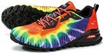 Colorful Lightweight Men's Fashion Sneakers - Rainbow 9