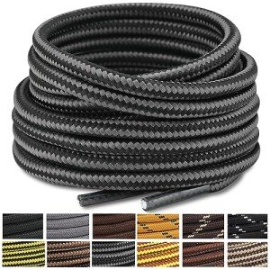 Colorful Heavy Duty Round Shoelaces - 2 Pairs