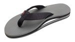 Men's Rainbow Sandals - Double Layer EVA, Black/Grey