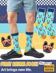 Colorful Animal Style Fun Socks - 12 Pairs