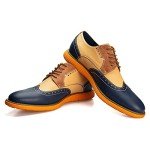 JITAI Men's Lightweight Colorful Oxford Dress Shoes
