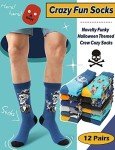 Colorful Animal Style Fun Socks - 12 Pairs