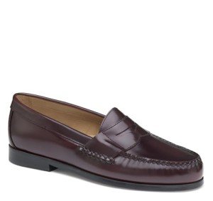 Burgundy Johnston & Murphy Men's Casual Penny Loafers