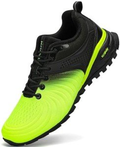 Kricely Men's Lightweight Fluorescent Yellow Sneakers