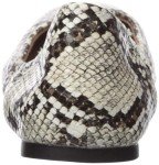 Colorful Women's Ballet Flats in Black White Snake Skin