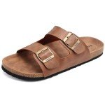 ONCAI Men's Colorful Adjustable Beach Slide Sandals