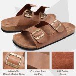 ONCAI Men's Colorful Adjustable Beach Slide Sandals