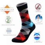 Anatolian Colorful Seamless Crew Socks for Everyone