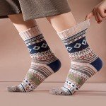 Colorful Wool Crew Socks for All Seasons