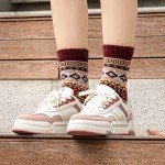 Colorful Wool Crew Socks for All Seasons