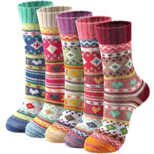 Cozy Colorful Wool Socks for All Seasons