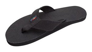 Men's Rainbow Hemp Sandals – Black, X-Large