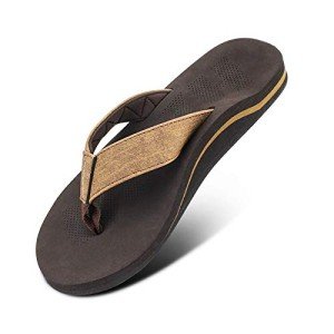 Men’s Arch Support Flip Flops with Soft Cushion