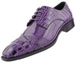 Colorful Men's Oxford Dress Shoes - Purple