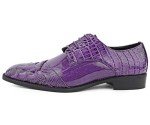 Colorful Men's Oxford Dress Shoes - Purple