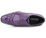 Colorful Men's Oxford Dress Shoes - Purple