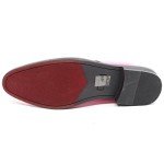 Men's Vintage Velvet Pink Tuxedo Loafers