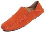 Bright Orange Slip-On Casual Loafers for Men