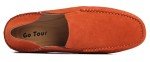 Bright Orange Slip-On Casual Loafers for Men