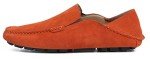 Bright Orange Slip-On Casual Loafers for Men