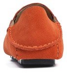 Bright Orange Slip-On Casual Loafers for Men