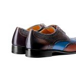 Men's Two-Tone Wingtip Oxford Dress Shoes