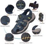 Colorful Men's Closed Toe Sport Hiking Sandals