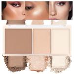 Brown Nude 3-in-1 Face Highlight & Bronzer Palette