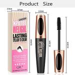 4 Pack 4D Silk Fiber Waterproof Mascara