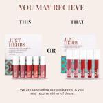 Just Herbs Organic Liquid Lipstick Set - 5 Brights