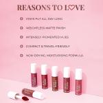 Just Herbs Organic Liquid Lipstick Set - 5 Brights