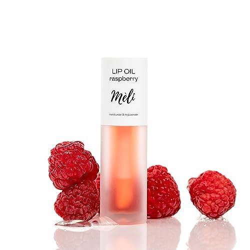 MÈLI Organic Raspberry Lip Oil with Hyaluronic Acid