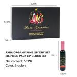 Rara Organic Wine Lip Tint Set - 6 Colours