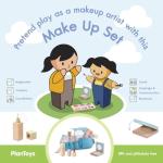 Kids' Sustainable Make-Up Set with Mirror & Brush