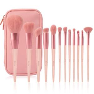Vegan Makeup Brush Set with Storage Bag