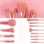 Vegan Makeup Brush Set with Storage Bag