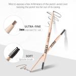 Organic Waterproof Eyebrow Pencil with Dual Brush