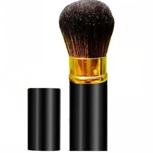 Organic Retractable Kabuki Brush for On-the-Go Beauty