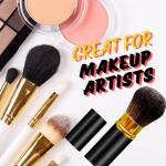 Organic Retractable Kabuki Brush for On-the-Go Beauty