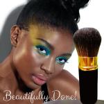 Organic Retractable Kabuki Brush for On-the-Go Beauty