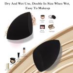 Vegan Makeup Sponge for Flawless Application, Black