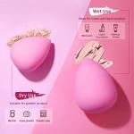 BEAKEY 6-Piece Makeup Sponge Set in Pink