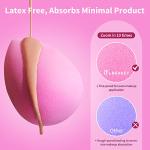 BEAKEY 6-Piece Makeup Sponge Set in Pink