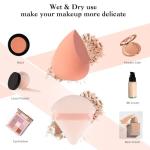 Makeup Sponge Set with Holder for Flawless Application