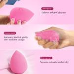 BEAKEY 6-Piece Makeup Sponge Set in Pink