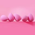 BEAKEY 6-Piece Makeup Sponge Set in Pink