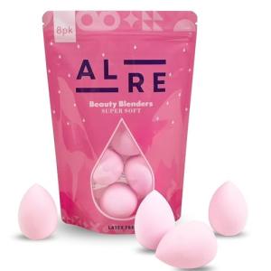 8 Premium Soft Makeup Sponges – Latex Free Puffs