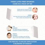 100 Pack of be PRO Disposable Wedge Sponges
